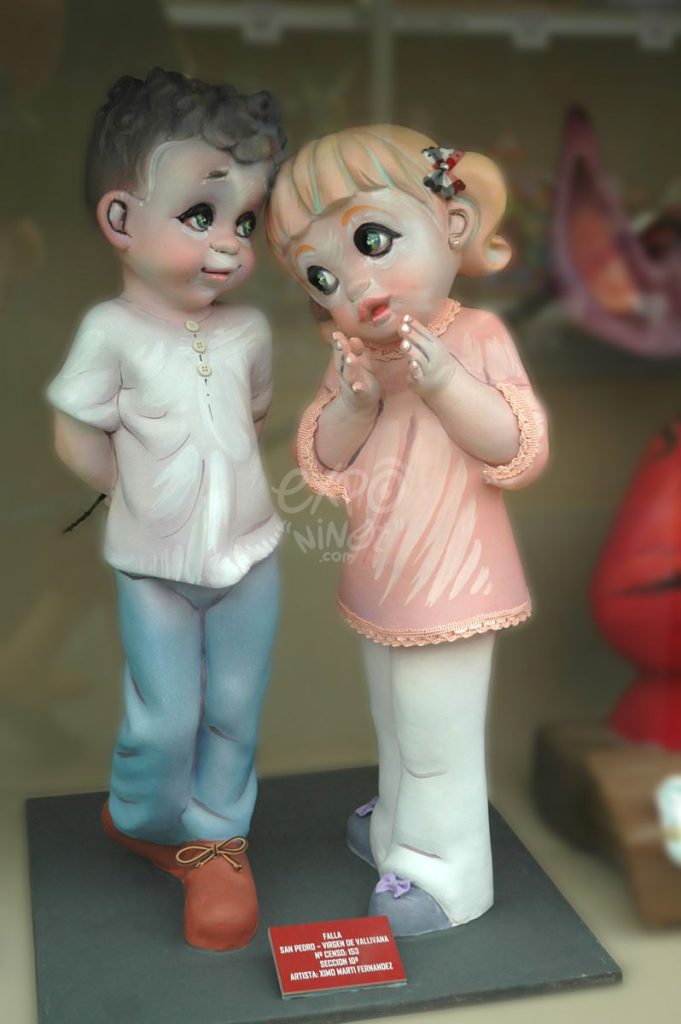 Año 2012, falla San Pedro, Virgen de Vallivana, sección décima Infantil, Artista: Ximo Martí Fernández.
