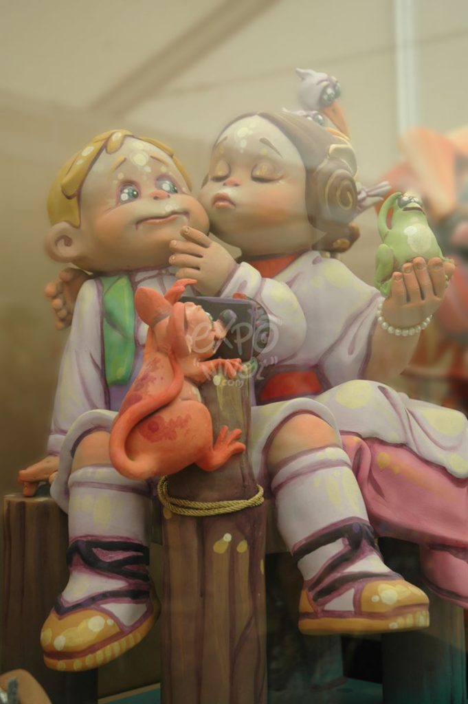 Año 2012, falla San Juan Bosco, Duque de Mandas, sección décima Infantil, Artista: Samuel Martínez.