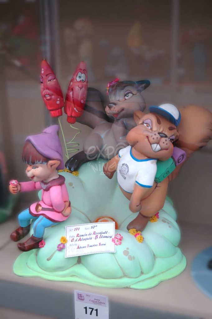 Año 2012, falla Ramón de Rocafull, Conde Alacuas, sección décima Infantil, Artista: Álvaro Timoteo Sorní.