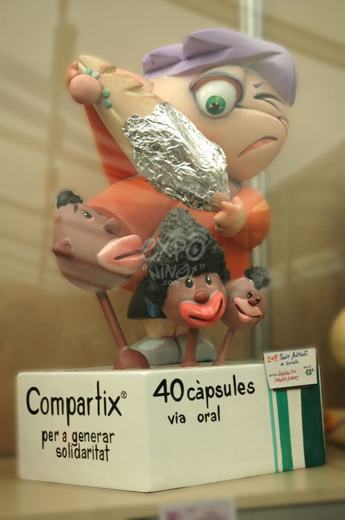 Año 2012, falla San Antonio, sección decimotercera Infantil, Artista: Vicente Francisco Lorenzo Albert.