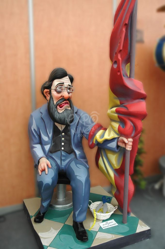 Año 2012, falla Barrio Beteró, sección priemera a, Artista: Javier Arévalo Castilla.