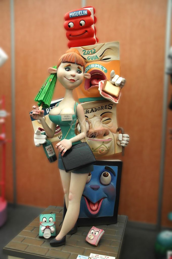 Año 2012, falla Plaza Obispo Amigó Cuenca, sección primera a, Artista: Gabriel Sanz, José Latorre.