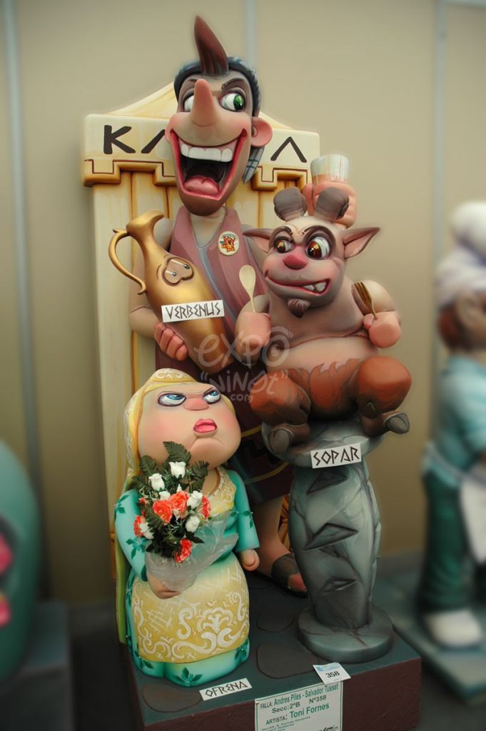 Año 2012; falla Andrés Piles Ivars Salvador Tuset, sección segunda b, Artista: Toni Fornes Quijano.