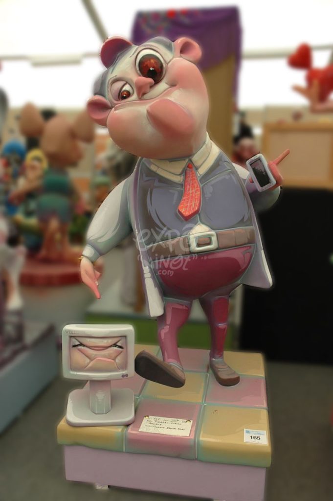 Año 2012, falla Pizarro Cirilo Amorós, sección tercera b, Artista: Vicente Sancho Fort.