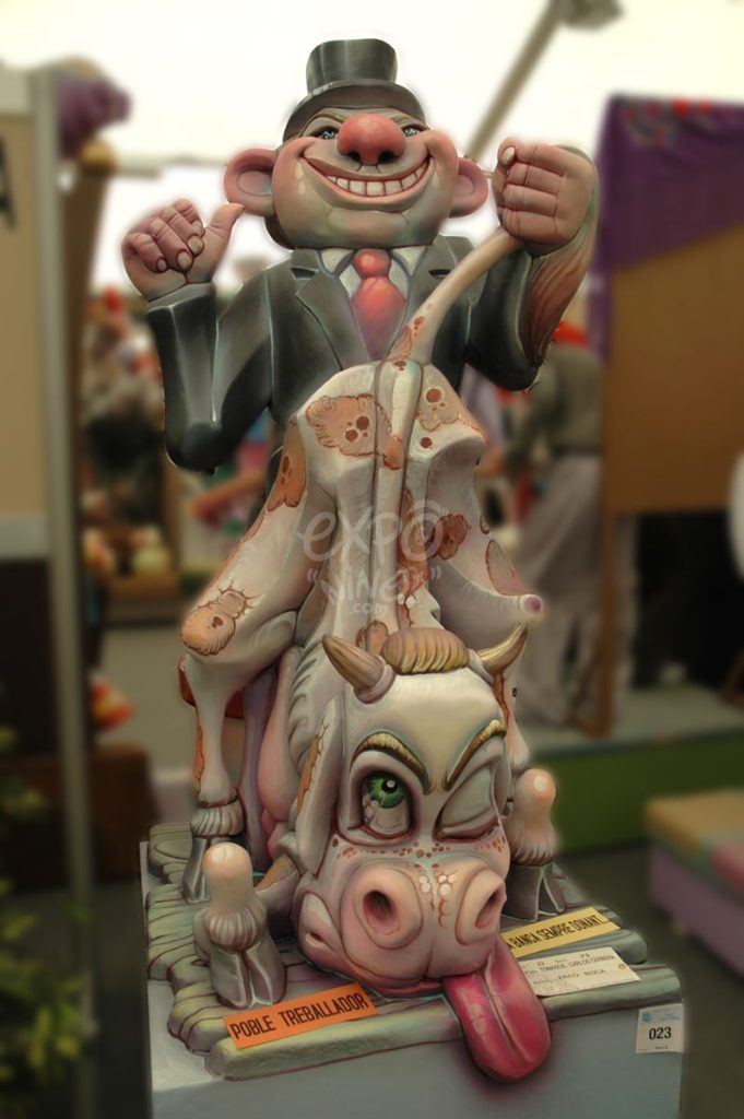 Año 2012, Falla Tomasos Carlos Cervera, sección tercera b, Artista: Francisco Roca Chorques.
