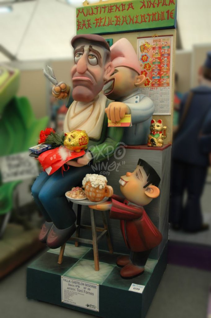 Año 2012, falla Castellón Segorbe, sección tercera b, Artista: Toni Fornes Quijano.
