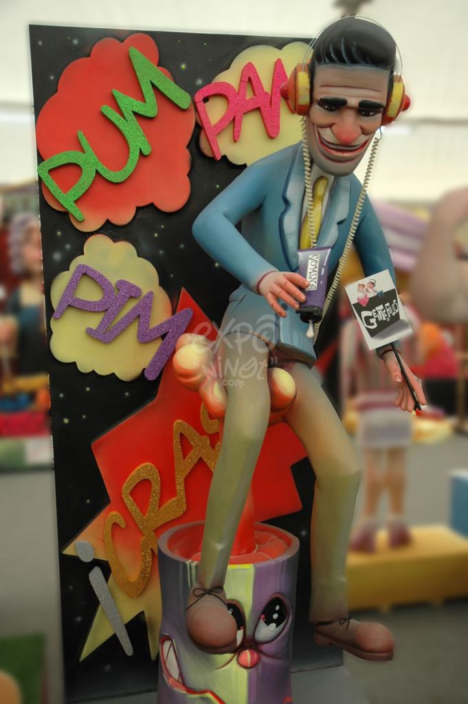 Año 2012, falla Gran Vía Fernando el Católico Erudito Orellana, sección quinta a, Artista: David Sánchez Llongo.