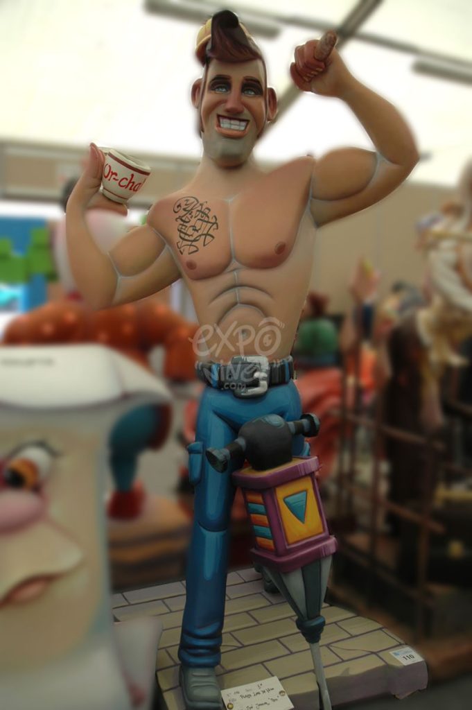 Año 2012, falla Plaza Lope de Vega, sección quinta a, Artista: José Jarauta Navajas “Pepo”.