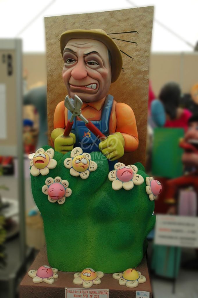 Año 2012, falla Avenida de la Plata General Urrutia, sección quinta b, Artista: Toni Fornes Quijano.