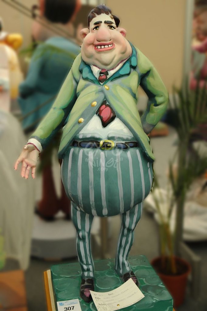 Año 2012, falla Ángel Villena Pintor Sabater, sección quinta b, Artista: Vicente Torres Sánchez.