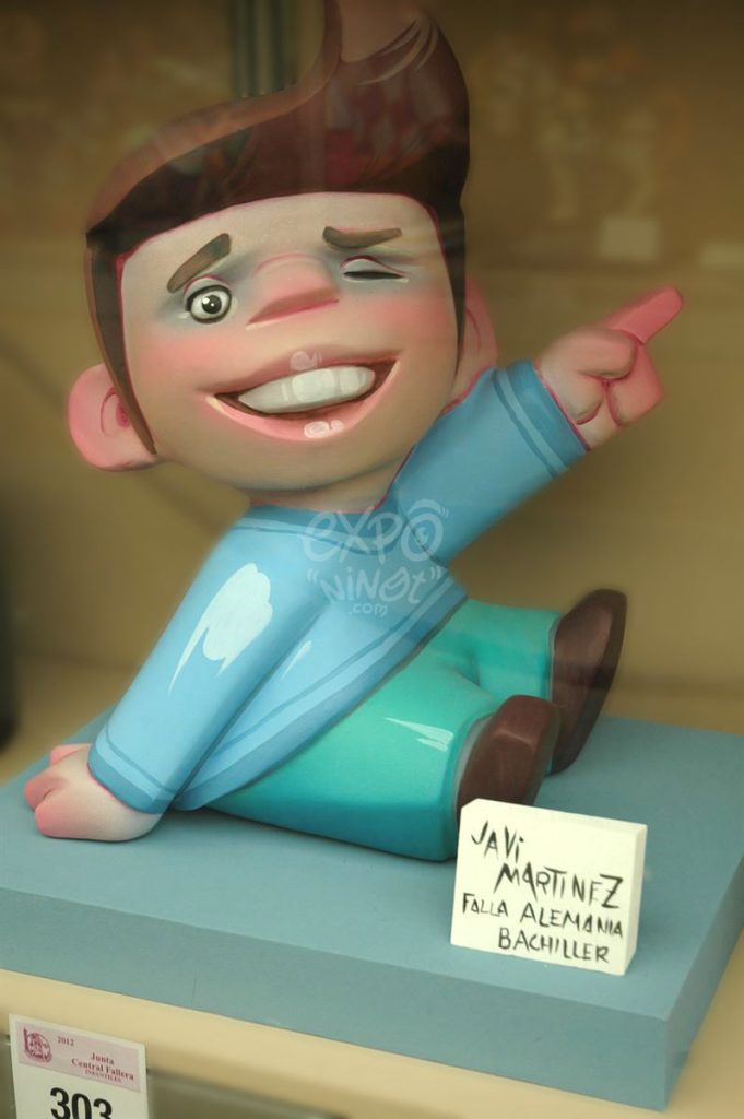 Año 2012, falla Alemania, El Bachiller, sección sexta Infantil, Artista: Javier Martínez Fernández.