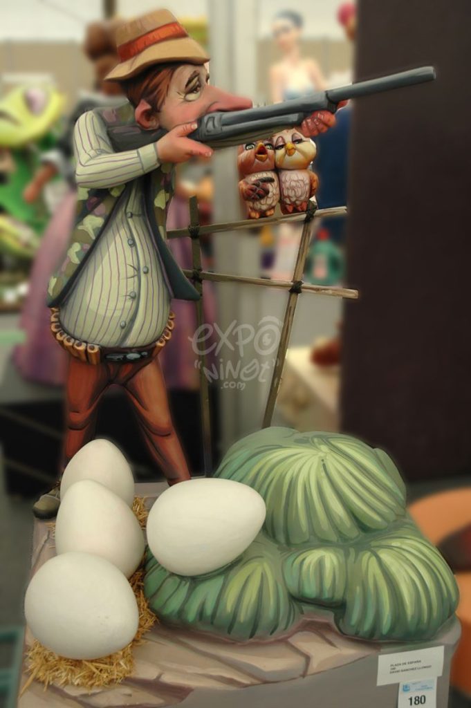 Año 2012, falla Gran Vía Ramón y Cajal Pintor Benedito, sección sexta a, Artista: David Sánchez Llongo.