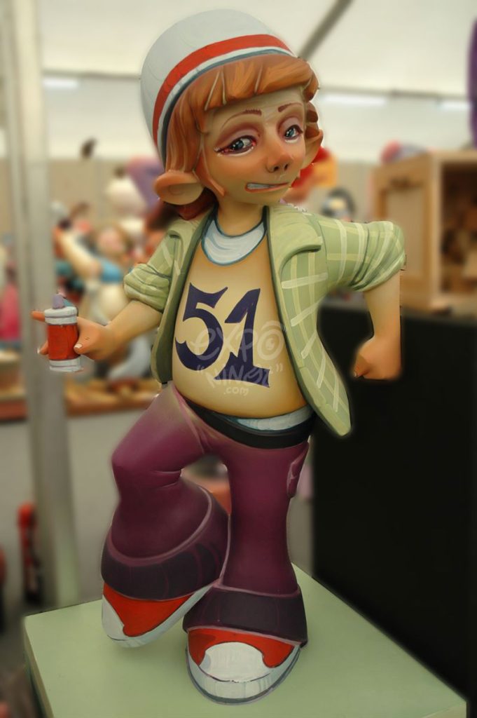 Año 2012, falla Vidal de Canelles Sánchez Coello, sección sexta a, Artista: Óscar Serrano Navarro.
