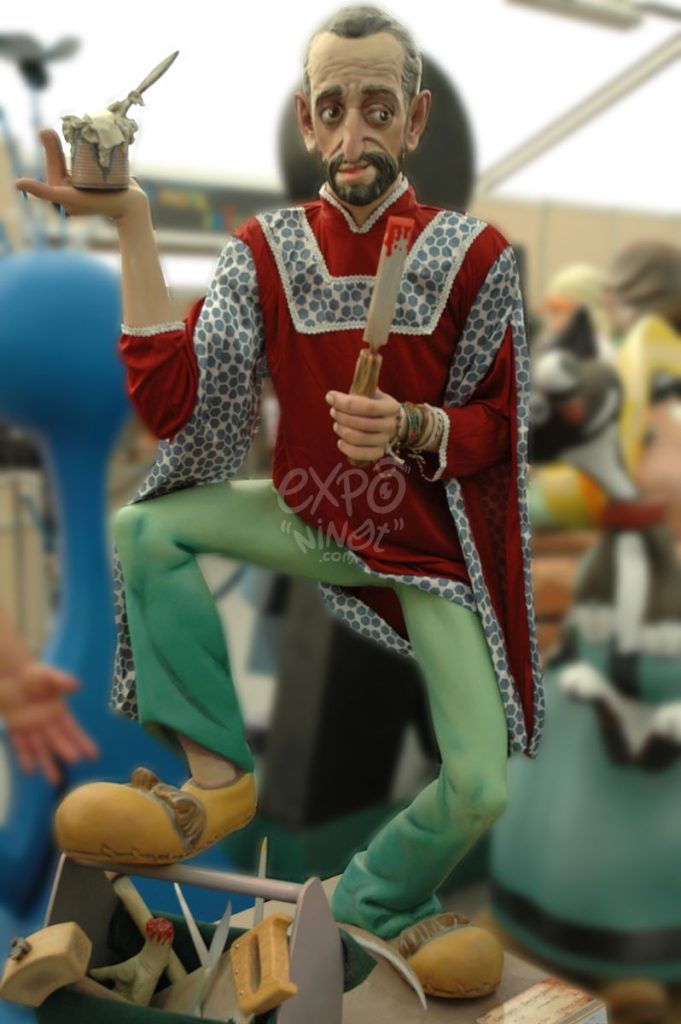 Año 2012, falla Corretgería Bany dels Pavesos, sección sexta b, Artista: Guillermo Rojas Vera.