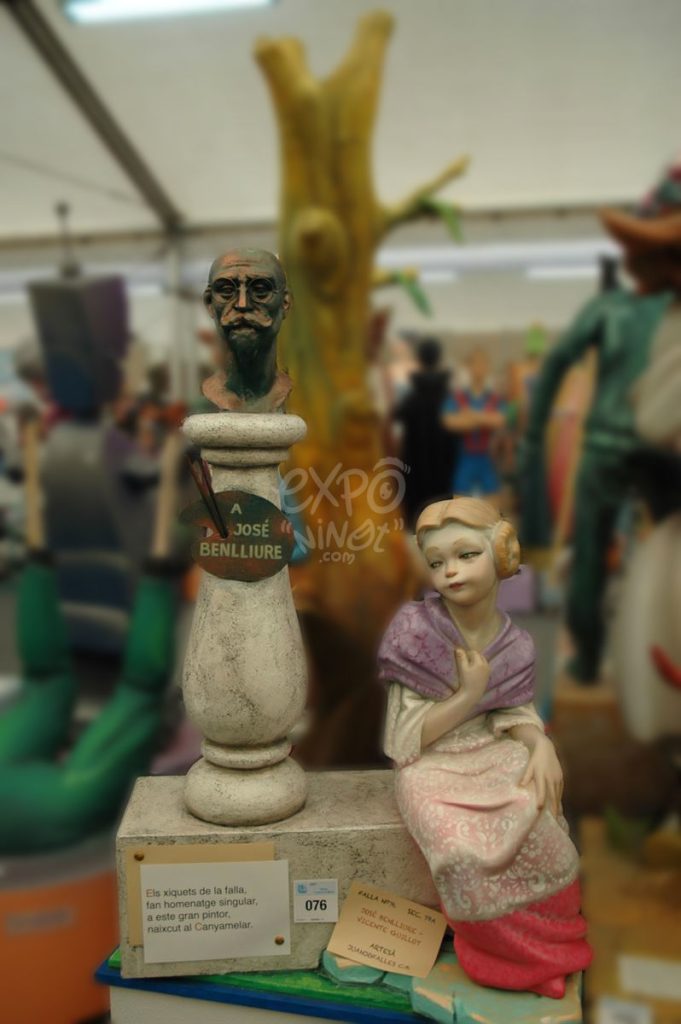 Año 2012, falla José Benlliure, Vicente Guillot, sección séptima a, Artista: Juanjo García López.