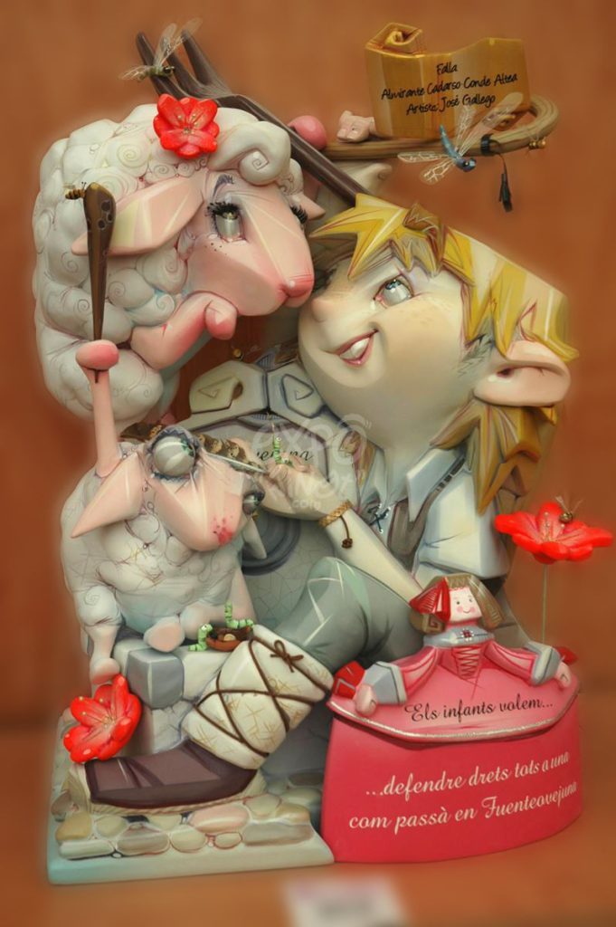 Año 2012, falla Almirante Cadarso, Conde Altea, sección especial Infantil, Artista: José Gallego Gallego.