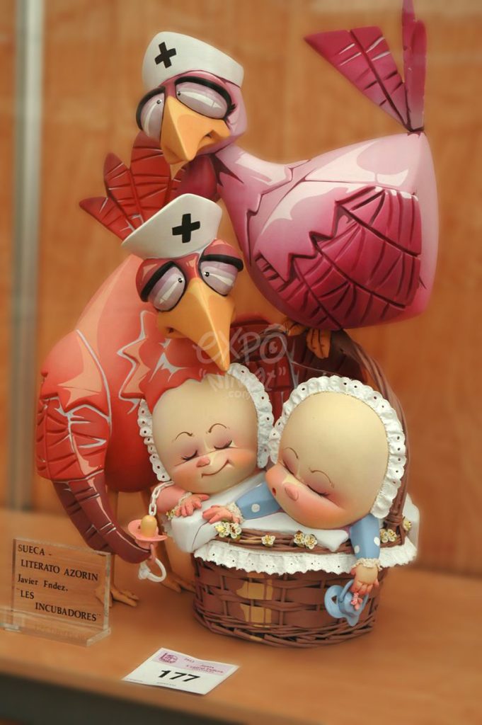 Año 2012, falla Sueca, Literato Azorín, sección especial Infantil, Artista: Javier Fernández Ruíz.