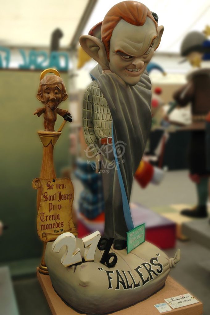 Año 2013, falla Molinell, Alboraya, sección primera b, Artista: José Francisco Espinosa Aguilar.