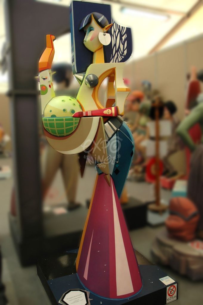 Año 2013, falla Plaza Obispo Amigó, Cuenca, sección primera b, Artista: Antonio Verdugo Ballester.