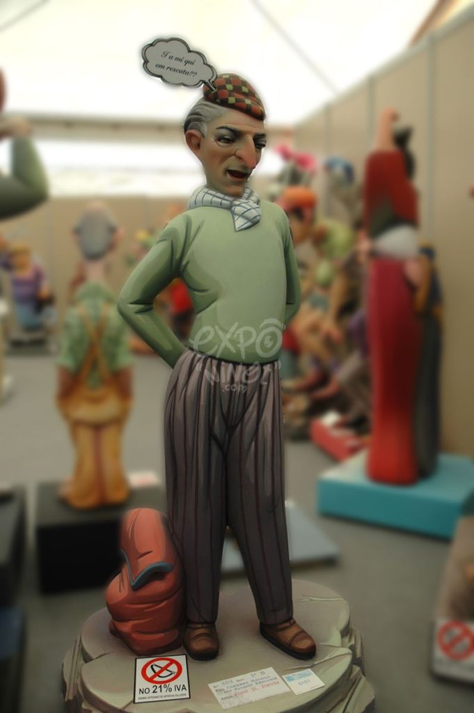 Año 2013, falla Carretera Malilla, Ingeniero Joaquín Benlloch, sección primera b, Artista: José Ramón Devís Benet.