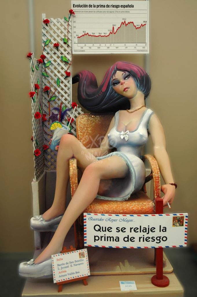 Año 2013, falla Barón San Petrillo, Leonor Jovani, sección segunda a, Artista: Arturo Vallés Bea.