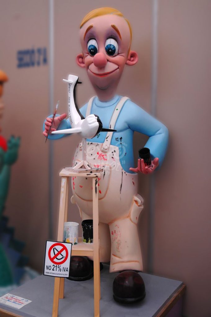 Año 2013, falla Tomasos, Carlos Cervera, sección tercera b, Artista: Francisco Mesado Póveda.