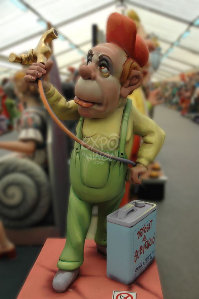 Año 2013, falla Luis Lamarca, Velázquez, sección tercera b, Artista: Francisco Borja Ripollés.