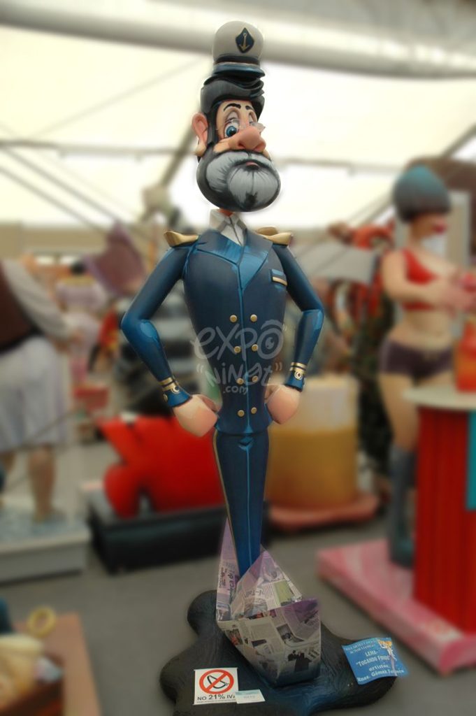 Año 2013, falla Artes y Oficios, Actor Llorens, sección tercera b, Artistas: Hermanos Gómez Fonseca.