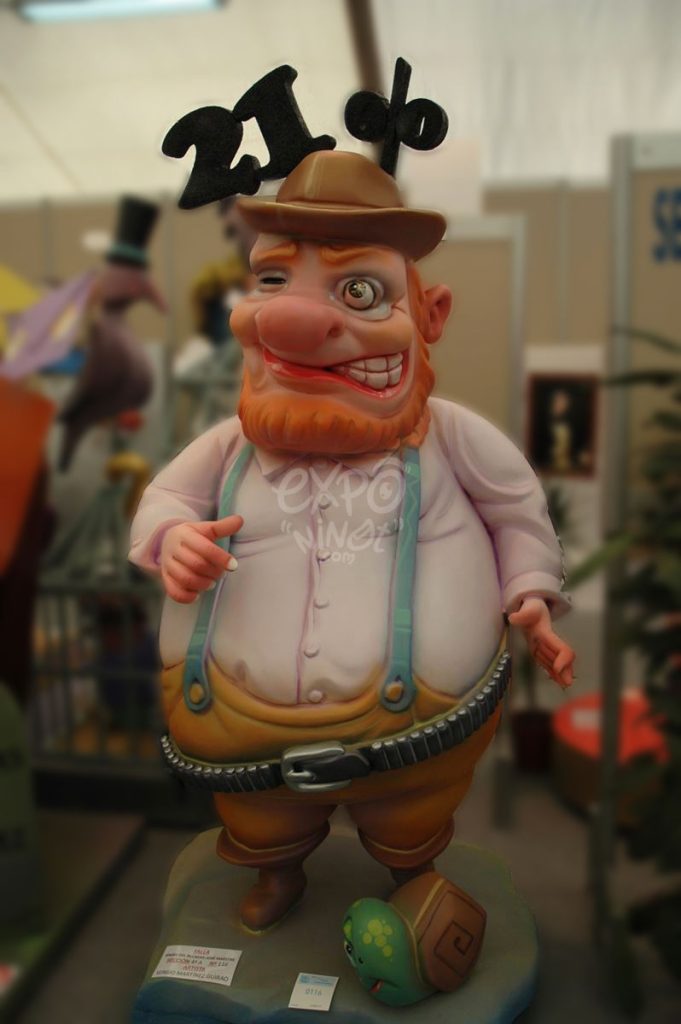Año 2013, falla Ángel del Alcazar, José Maestre, sección cuarta a, Artista: Sergio Martínez Guirao.