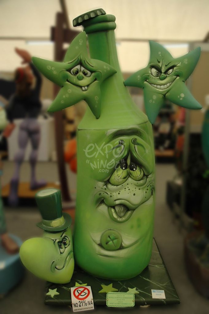 Año 2013, falla Sevilla, Denia, sección cuarta b, Artista: José Acebes Rodríguez.