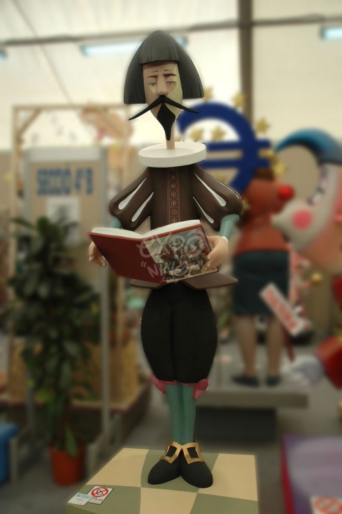 Año 2013, falla Palleter, Erudito Orellana, sección cuarta b, Artista: Hermanos García Ribas.