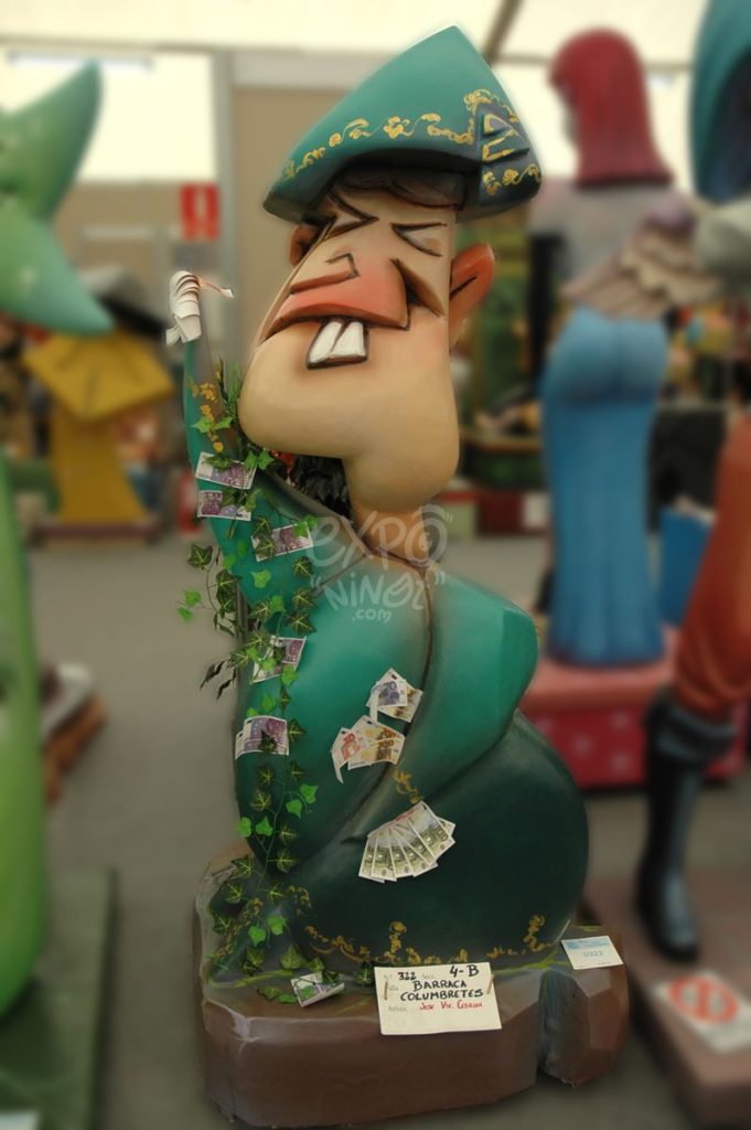 Año 2013, falla Barraca, Columbretes, sección cuarta b, Artista: José Vicente Cebrián Minguet.