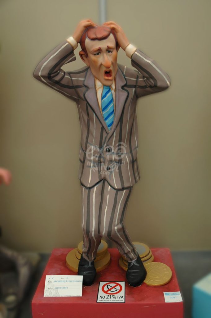 Año 2013, falla Archiduque Carlos, Chiva, sección quinta a, Artista: Fede Ferrer García.