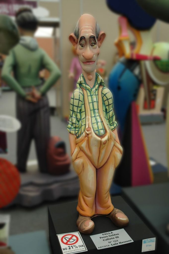 Año 2013, falla Avenida Pérez Galdós, Calixto III, Artista: Luis Herrero Gargallo.