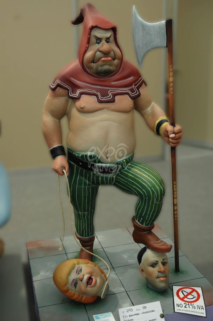 Año 2013, falla Benimodo, Ingeniero Dicenta, sección quinta a, Artista: Enric Andrés Alandi.