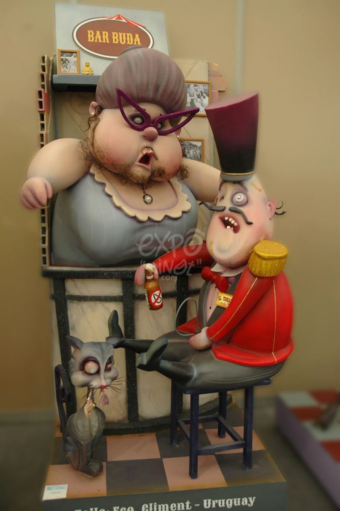 Año 2013, falla Francisco Climent, Uruguay, sección quinta a, Artista: José Luis Pérez Ballester.