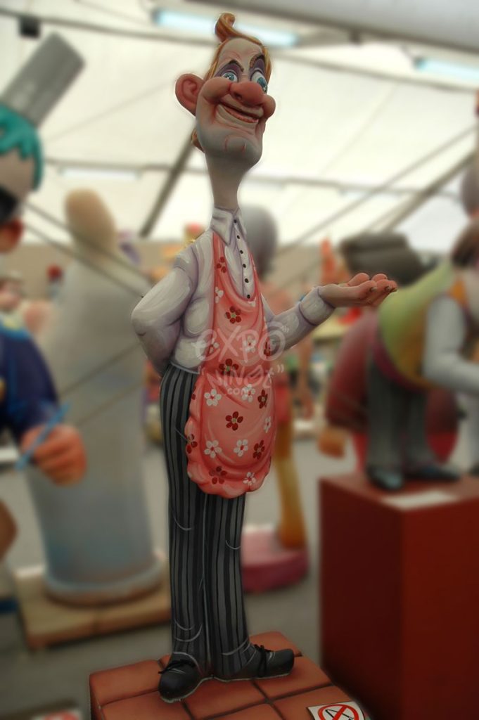 Año 2013, falla Tres Forques, Cuenca, Pérez Galdós, sección sexta a, Artista: José Jarauta Navajas “Pepo”.