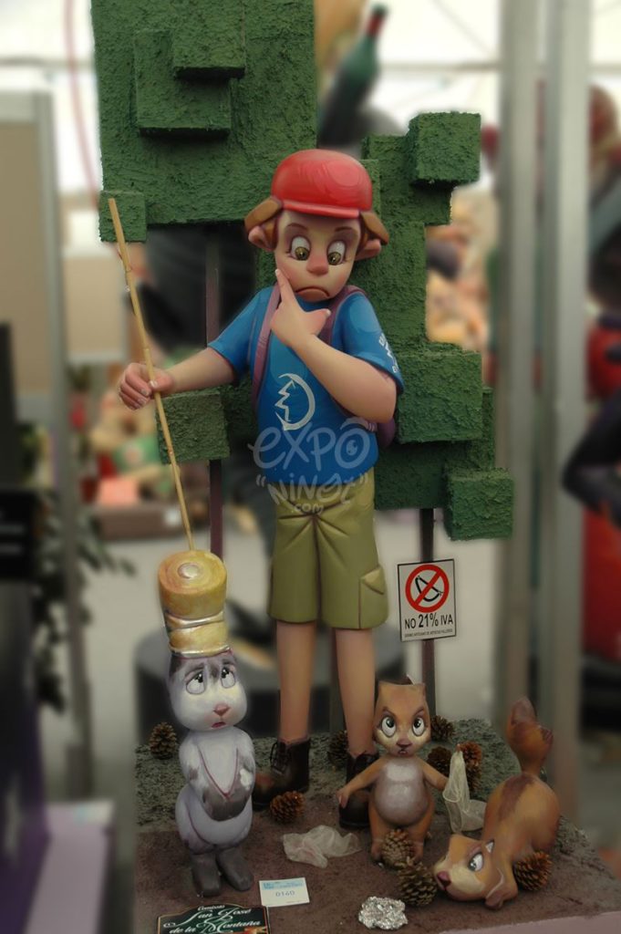 Año 2013, falla San José de la Montaña, Teruel, sección sexta a, Artista: José López Ibáñez.
