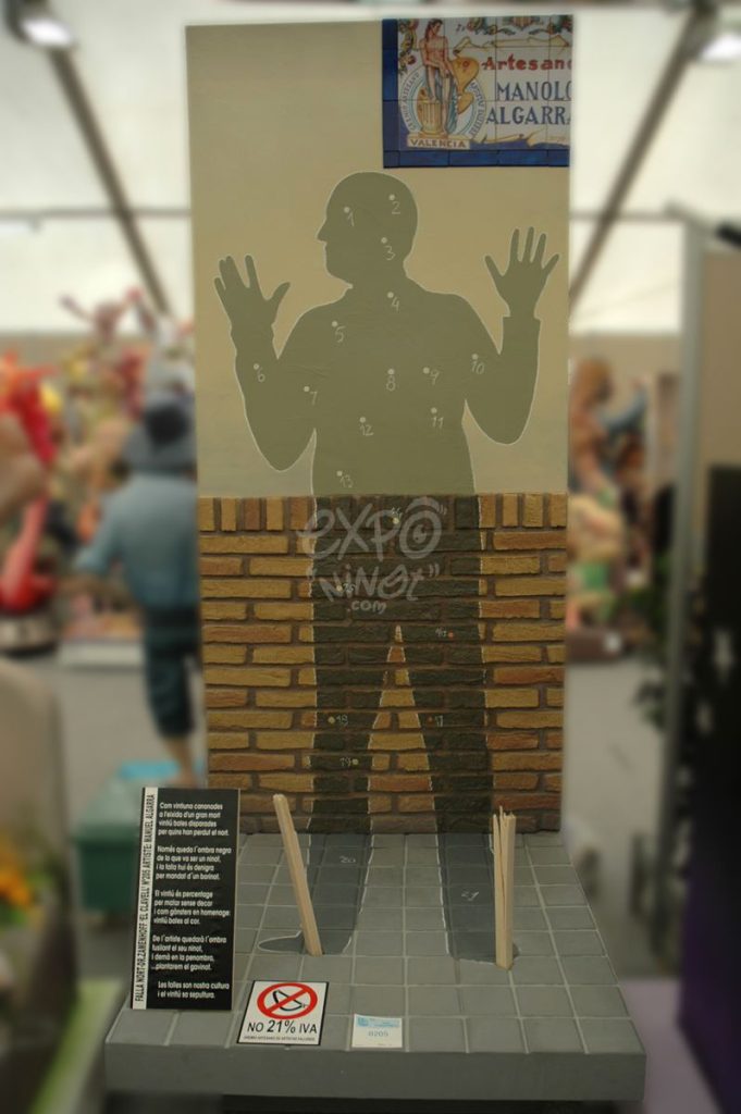 Año 2013, falla Norte, Doctor Zamenhoff, sección sexta a, Artista: Manuel Algarra Salinas.