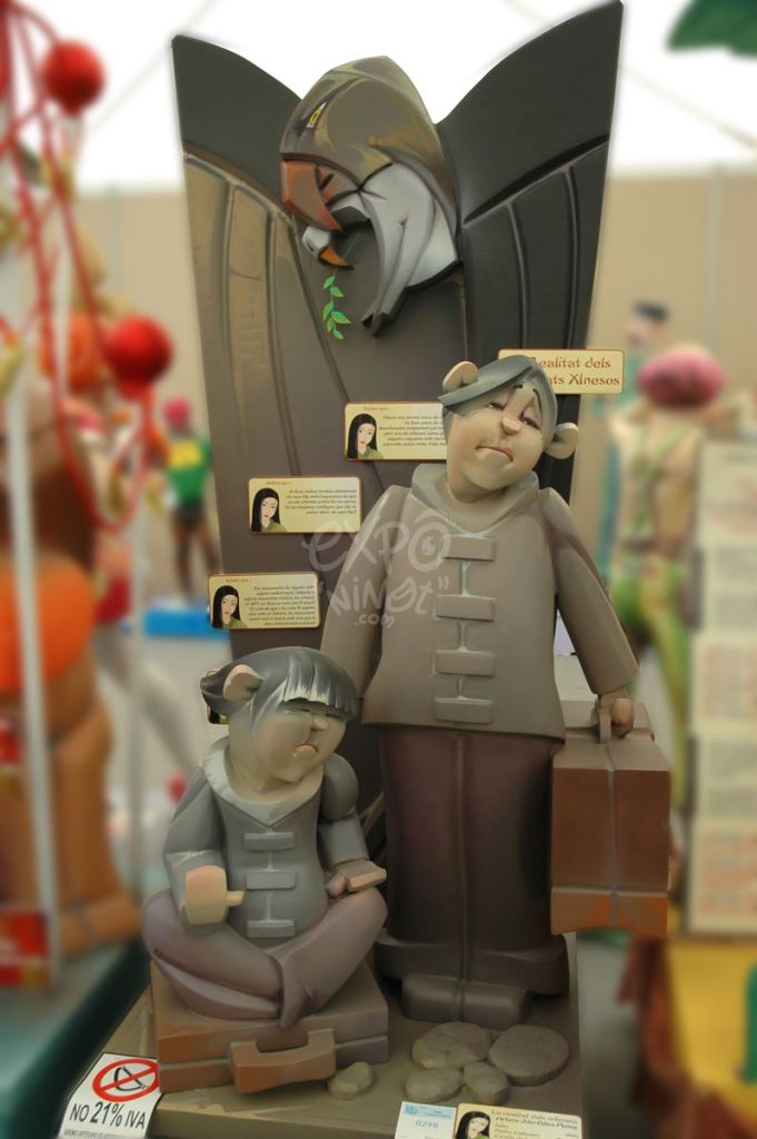 Año 2013, falla Pedro Cabanes, Conde Lumiares, sección sexta a, Artista: Julio Vicente Fabra Muñoz.