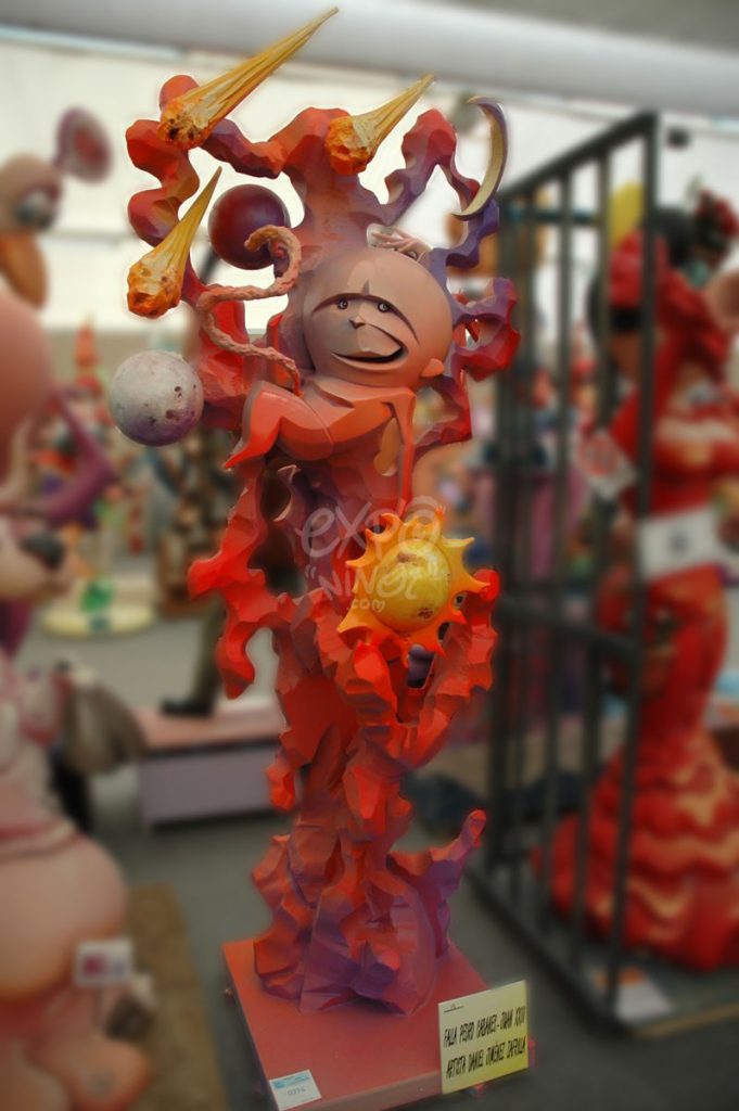 Año 2013, falla Pedro Cabanes, Juan veintitrés, sección sexta b, Artista: Daniel Jiménez Zafrilla.