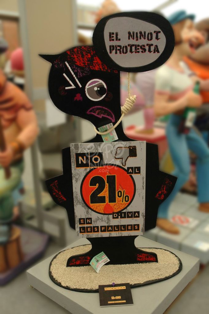 Año 2013, falla Ripalda, Beneficiencia, San Ramón, sección sexta c, Artista: Marc Martell.