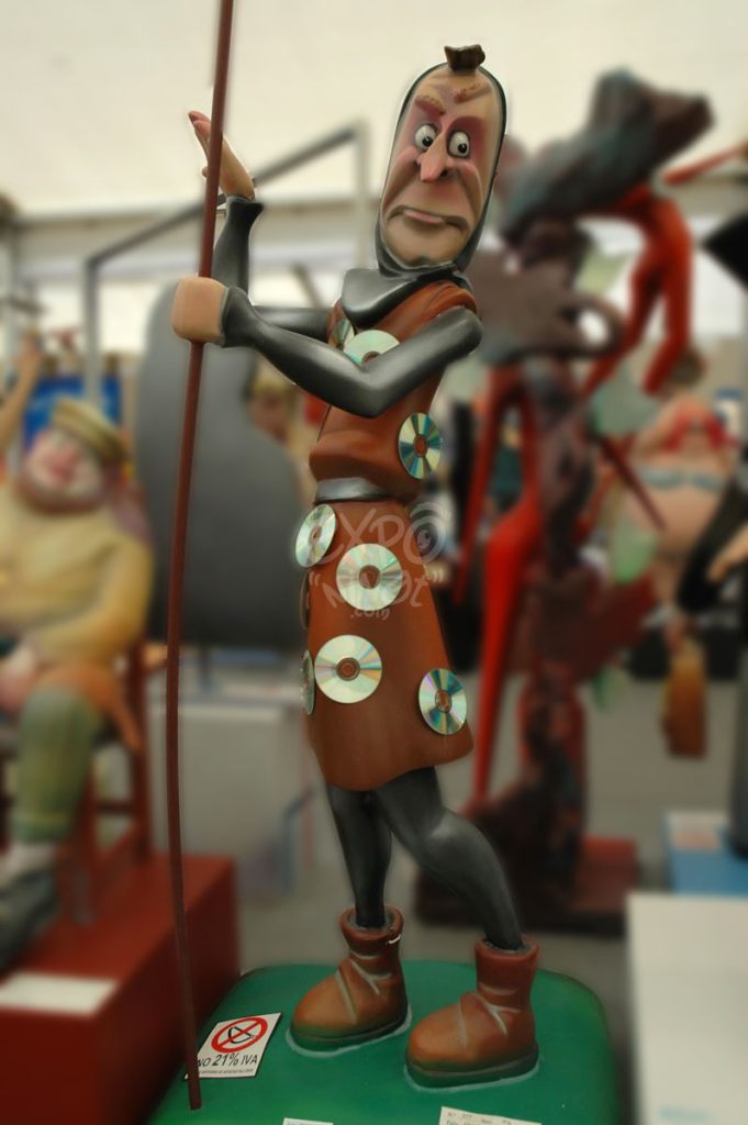 Año 2013, falla Guardacostas, Músico Jarque Cuallado, sección séptima a, Artista: Jordi Palanca Marqués.