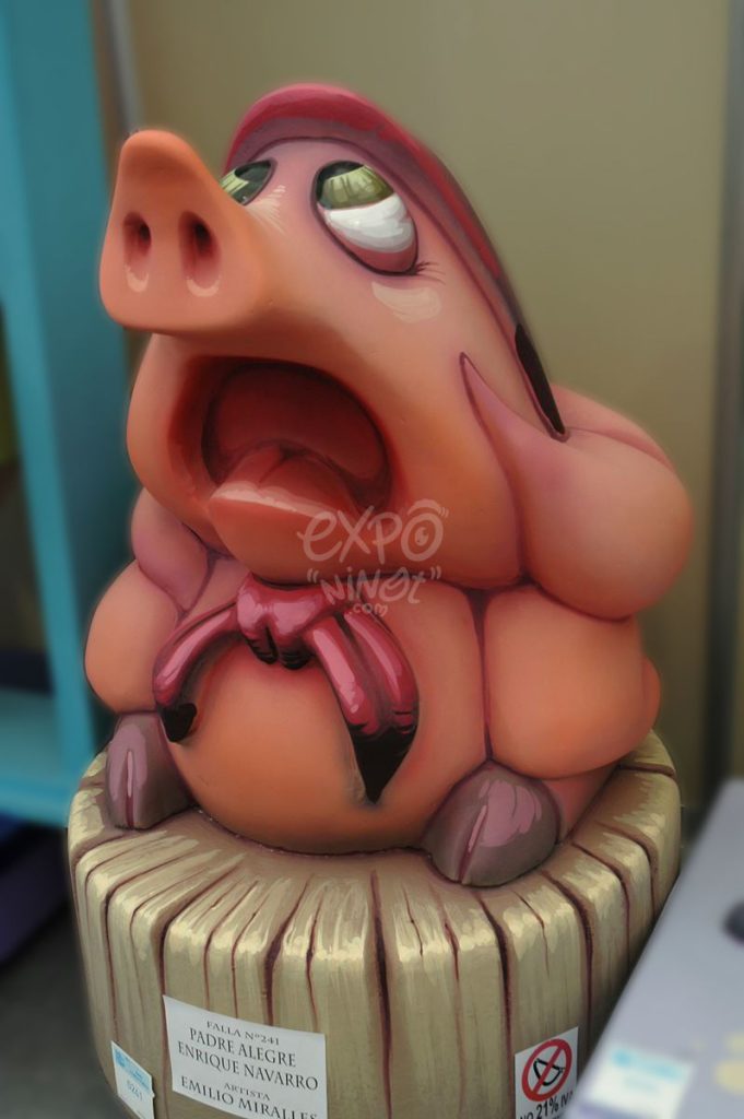 Año 2013, falla Padre Alegre, Enrique Navarro, sección séptima b, Artista: Emilio Miralles Ferrero.