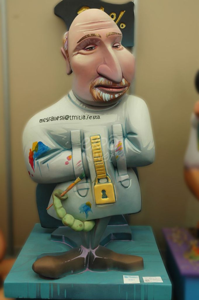 Año 2013, falla Explorador Andrés, Jalance, sección séptima c, Artista: Alfredo Bernat Cano.