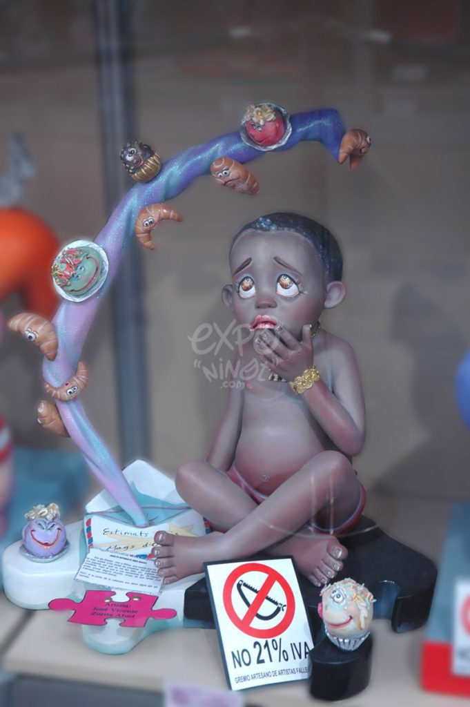 Año 2013, falla Doctor Domingo Orozco, Bailén, sección cuarta Infantil, Artista: José Vicente Zurita.