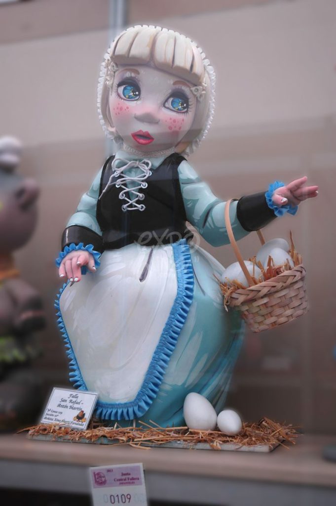Año 2013, falla San Rafael, Antón Martin, sección décima Infantil, Artista: Ximo Martí Fernández.