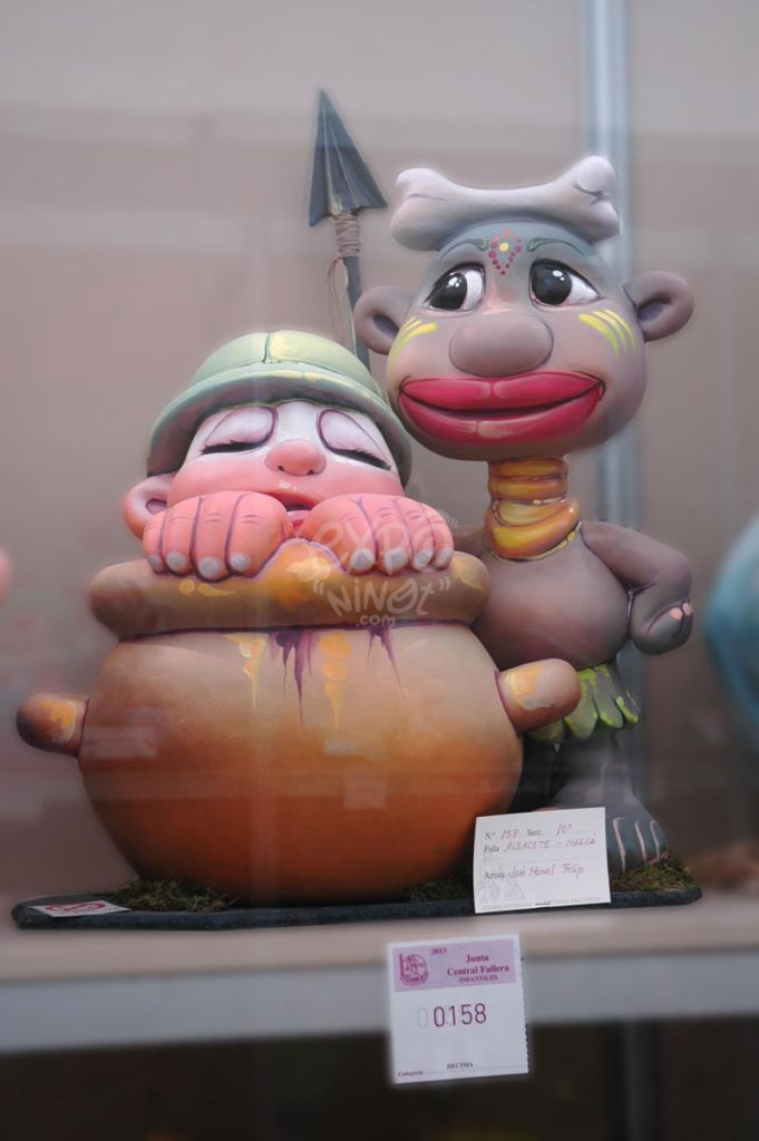 Año 2013, falla Albacete, Marvá, sección décima Infantil, Artista: José Manuel Felip Gómez.