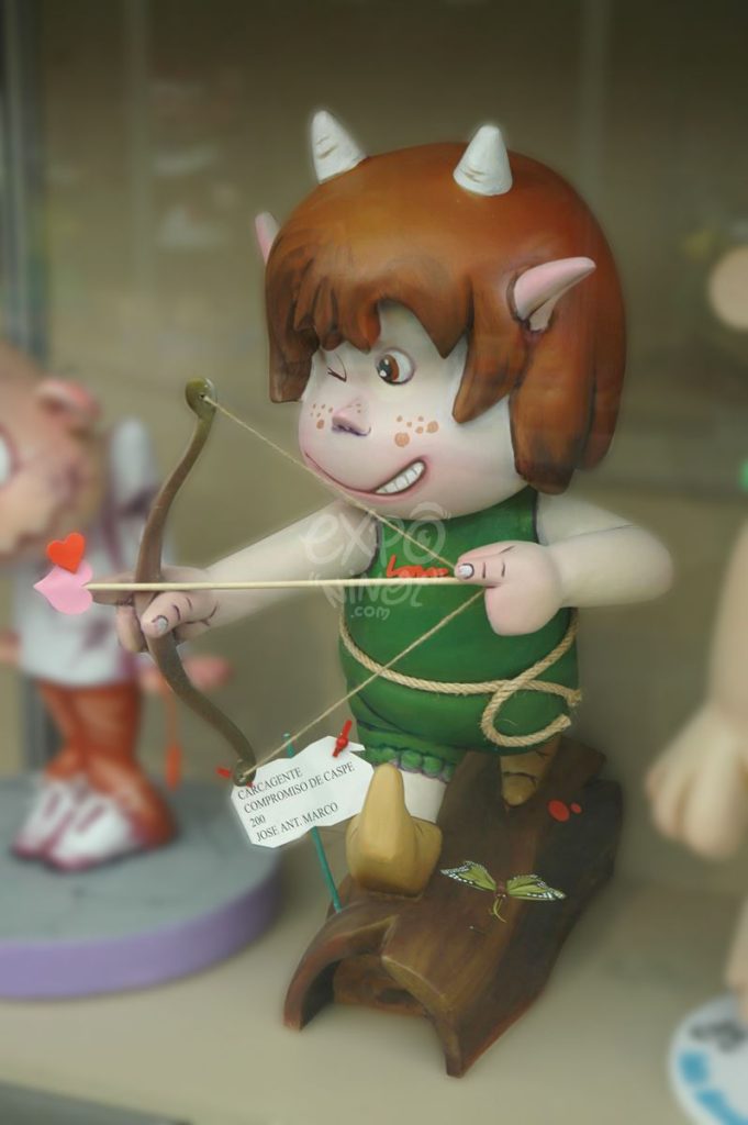 Año 2013, falla Carcagente, Compromiso de Caspe, sección decimocuarta Infantil, Artista: José Antonio Marco Gómez.