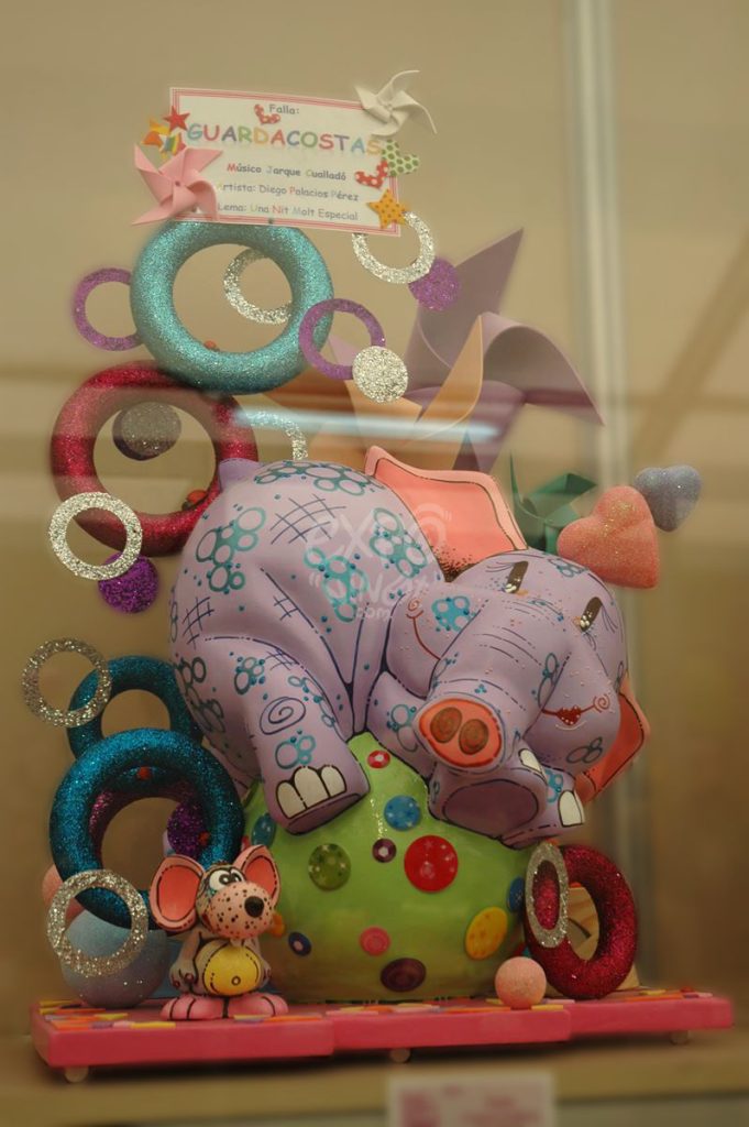 Año 2013, falla Guardacostas, Músico Jarque Cuallado, sección decimotercera Infantil, Artista: Diego Palacios Pérez.